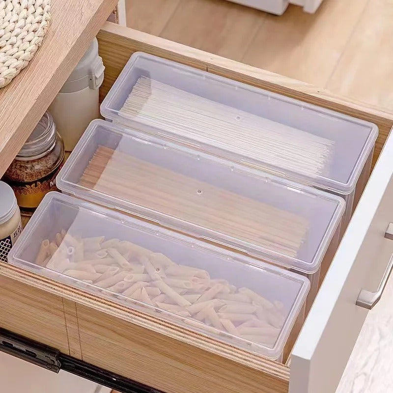 Stackable Airtight Food Storage Box – Clear Kitchen Organizer