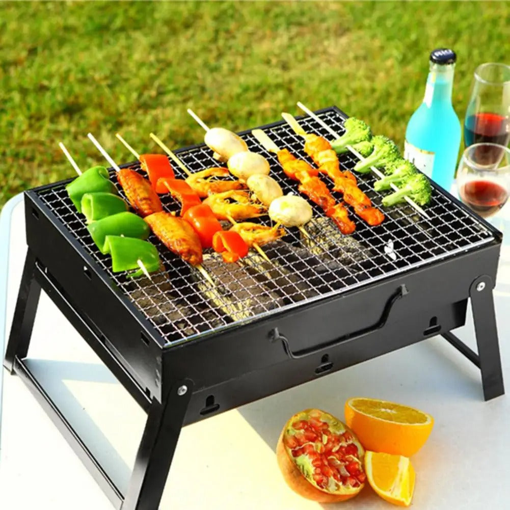 SizzleMaster Original Heavy-Quality Portable Charcoal BBQ Grill
