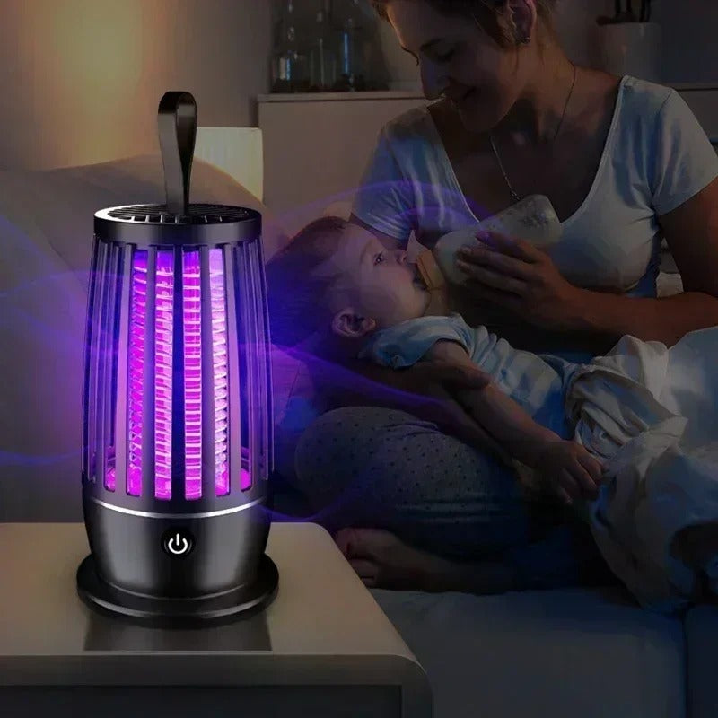 4000mAh Rechargeable Electric Mosquito Killer Lamp – Silent Zapper