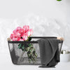 Minimalist Mesh Iron Storage Basket with Wooden Handles