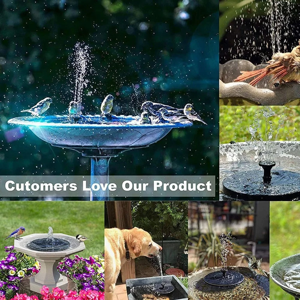 Mini Solar Powered Floating Fountain – Eco-Friendly Outdoor Water Feature for Ponds & Birdbaths