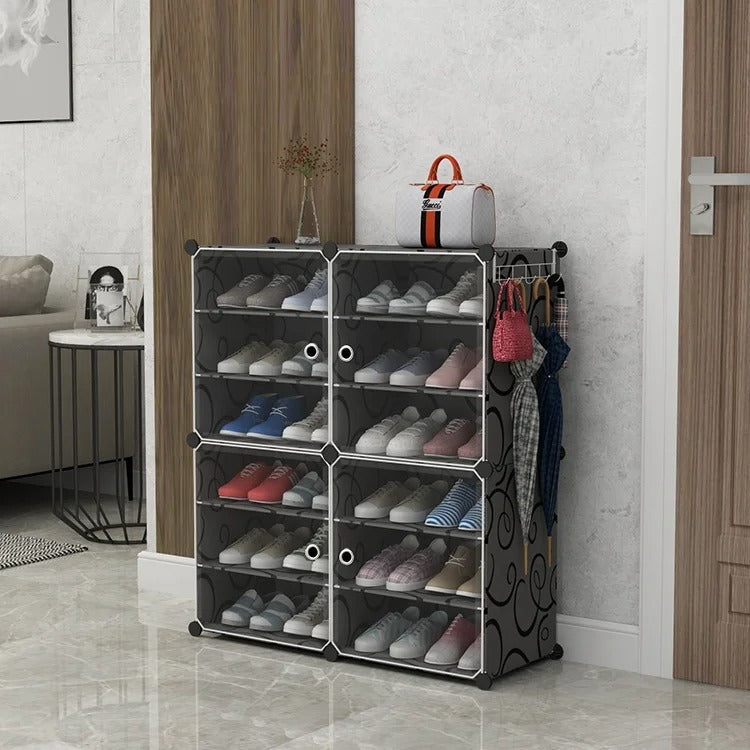 Attachable Shoe Rack for Space-Saving Cabinet Storage Solutions