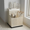 2-in-1 Nordic Knife Block & Cutlery Organizer
