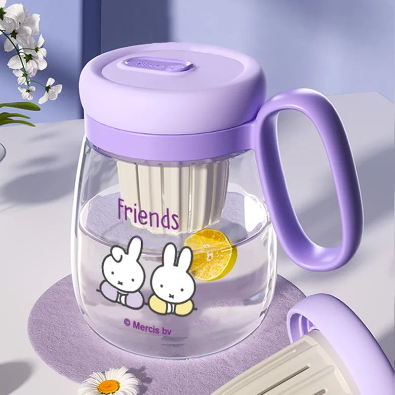 Premium 500ml Frosted Water Bottle – Leak-Proof Sports Straw Bottle with Integrated Carry Loop