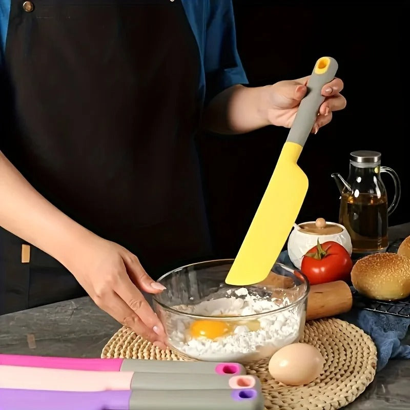 Premium Silicone Cake Spatula & Heat-Resistant & Non-Stick Baking Tool