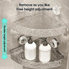 Acrylic Corner Suction Shelf – Drill-Free Bathroom Corner Rack