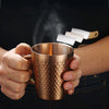 Hammered Stainless Steel Mug - Insulated Coffee Travel Cup IT
