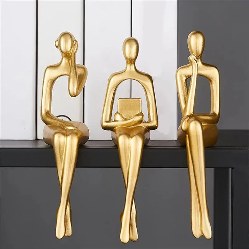 Nordic Thinker Sculptures Set of 3