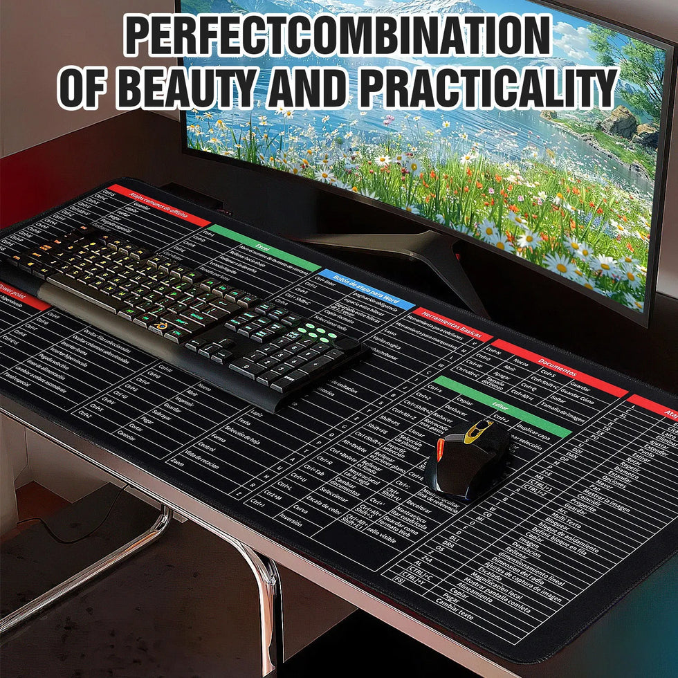 Professional Extended Shortcut Key Desktop Mat – 30x80cm