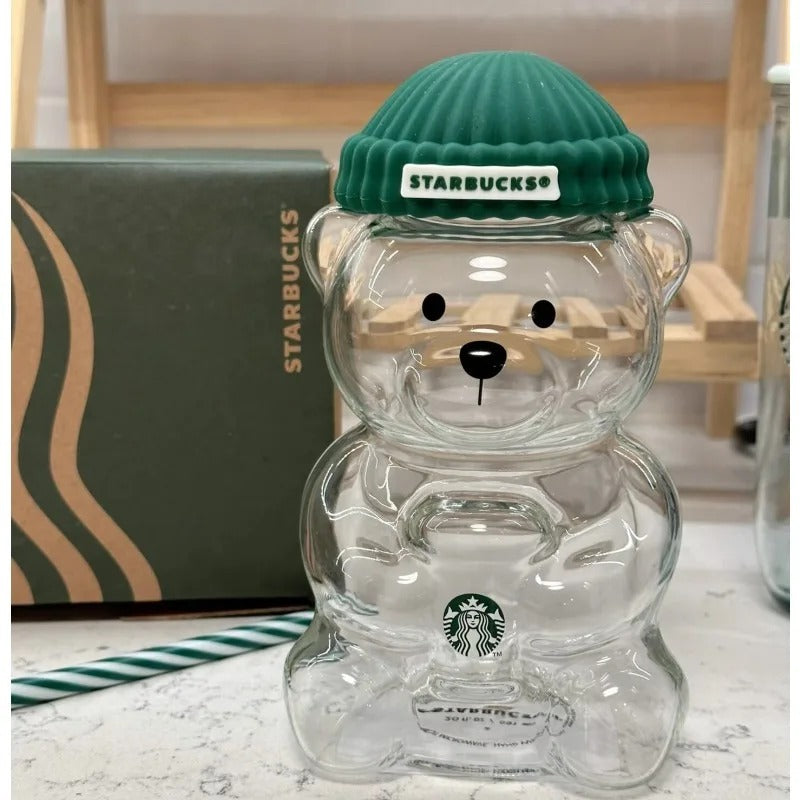 Starbucks Original Bearista Glass Cold Cup – 20 OZ