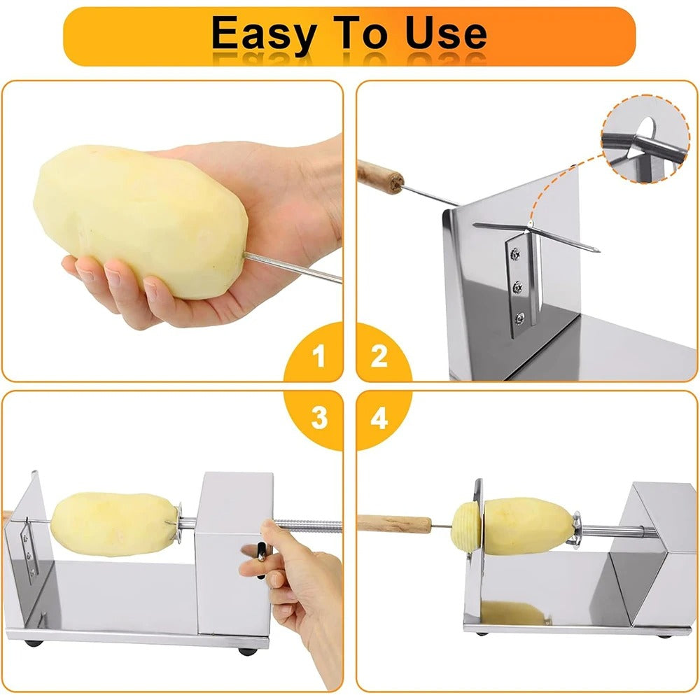 Stainless Steel Manual Potato Spiral Machine