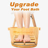 Traditional Wooden Roller Foot Massager: Acupressure Stress Relief