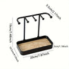 Wall-Mount Jewelry Organizer – Hanging Display for Necklaces & Earrings (Random Color)