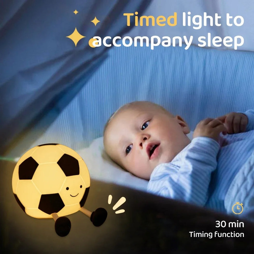 Silicone Football Lamp - Rechargeable Night Light