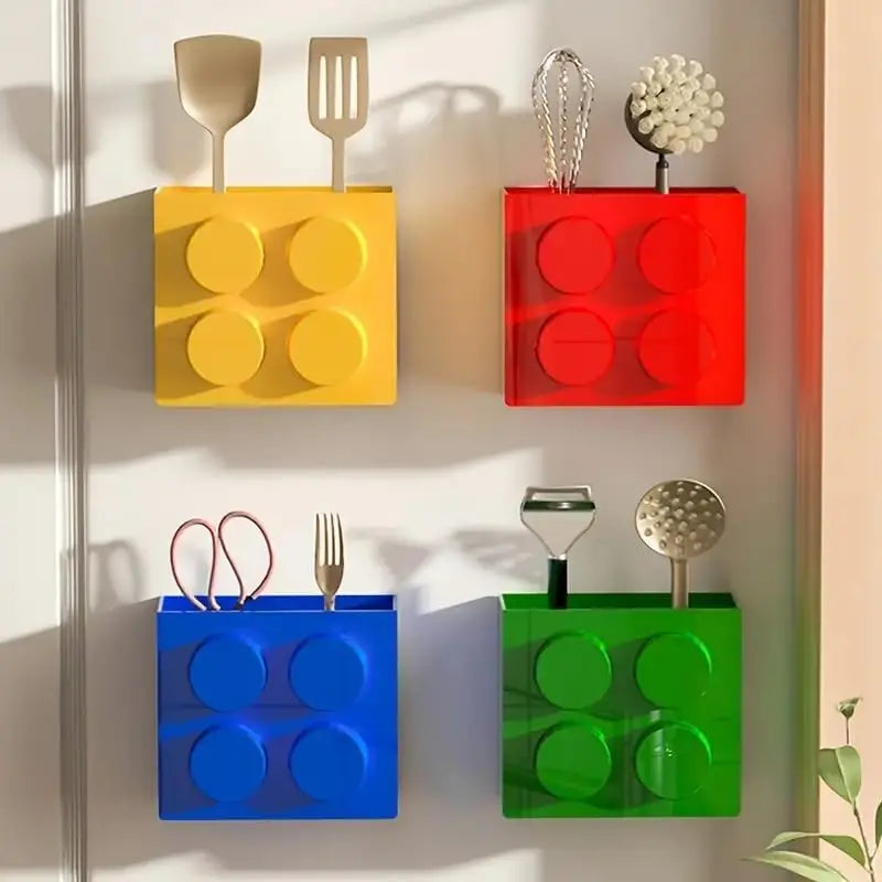 BlockStuck Magnetic Caddy - Multipurpose Wall Mounted Holder
