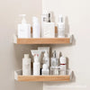 Self-Adhesive ABS Plastic Bathroom Corner Rack Shelf
