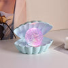 Shell-Shape Folding Camping Lamp – Rechargeable Outdoor Lantern & Table Lamp