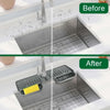 Silicone Faucet Drip Catcher & Sponge Holder Tray