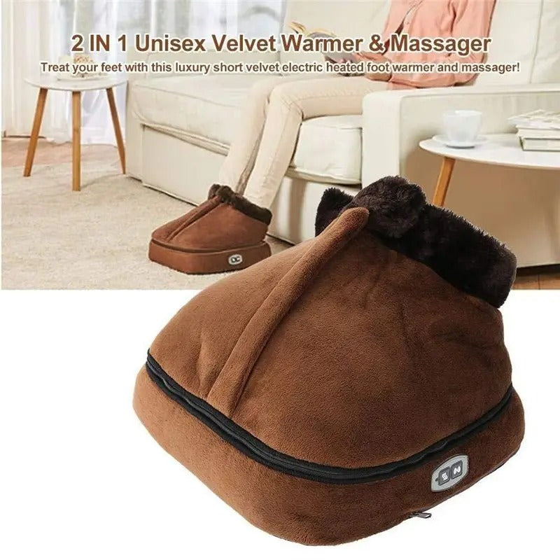 Winter Heated Massage Boots & Electric Foot Warmer