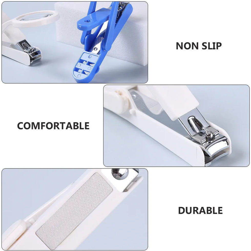 ClariTrim Nail Clipper with Adjustable 3X Magnifying Glass