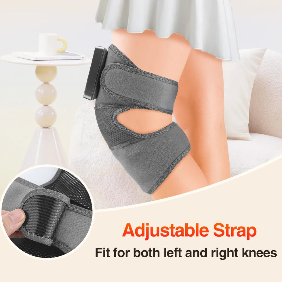 Heated Knee & Leg Vibration Massager Brace Wrap