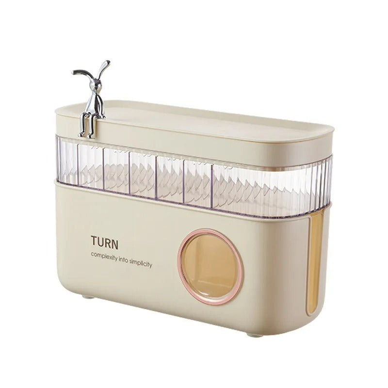 Luxury Dustproof Tangle-Free Data Cable & Charger Storage Box