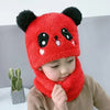 Winter Baby Ear Protection Hat & Integrated Scarf Set