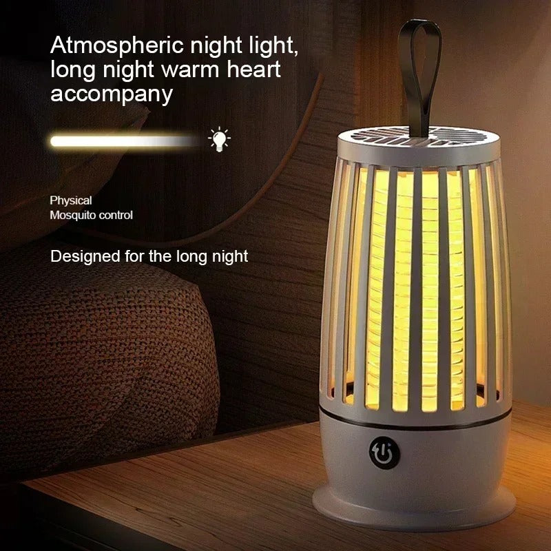 4000mAh Rechargeable Electric Mosquito Killer Lamp – Silent Zapper