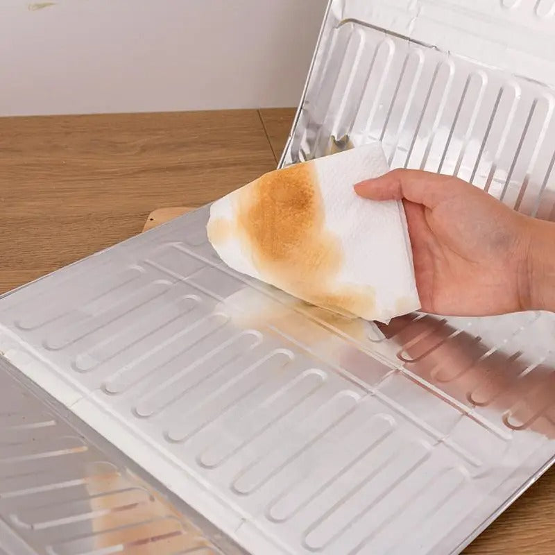 Foldable Aluminum Kitchen Gas Stove Oil Baffle Plate