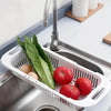 Adjustable Over-the-Sink Drain Basket – Expandable Kitchen Strainer