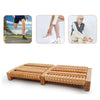Traditional Wooden Roller Foot Massager: Acupressure Stress Relief