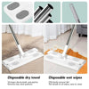 Large Flat Mop with Integrated Towel Clips – All-Surface Deep Cleaner