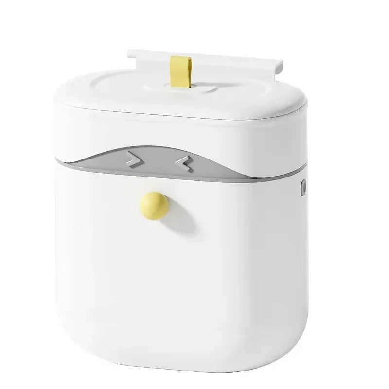 Wall-Mounted Swing-Top Waste Bin – Waterproof Space-Saver