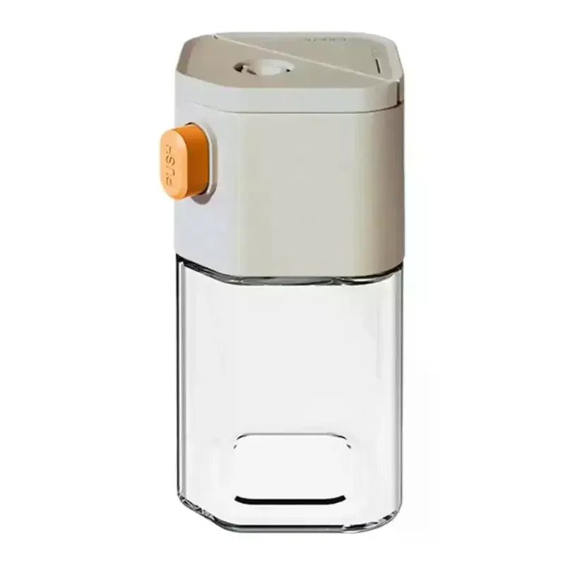 2-in-1 Dual-Chamber Glass Salt & Pepper Shaker Bottle