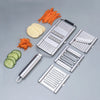 Multi-Function Stainless Steel Chopper – Manual Vegetable Slicer & Grater