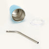 Premium Mini Stainless Steel Insulated Tumbler with Metal Straw (Random Color)