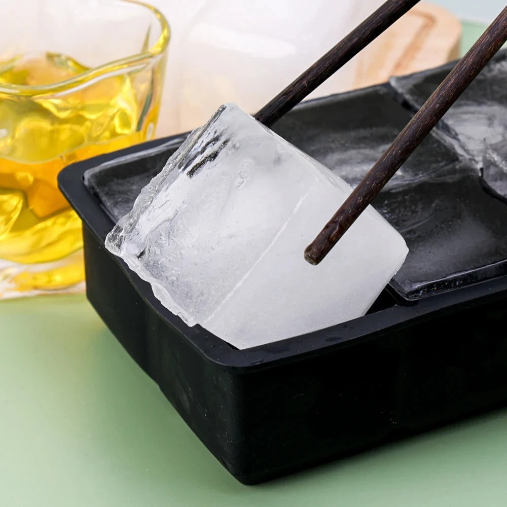 Premium Silicone Large Square Ice Cube Tray Mold