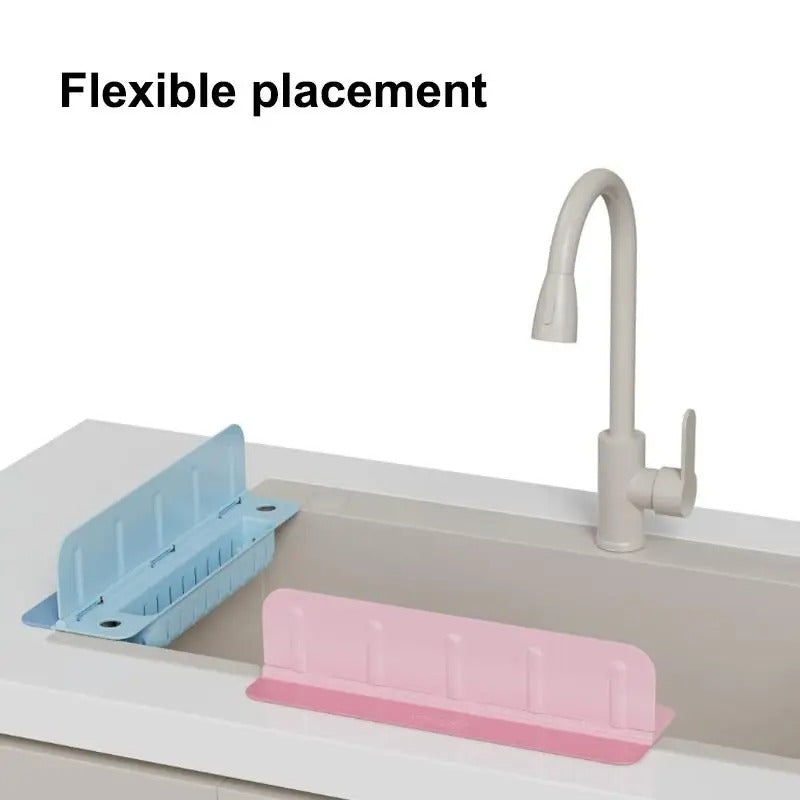 Multifunctional Sink Splash Guard with Storage Tray