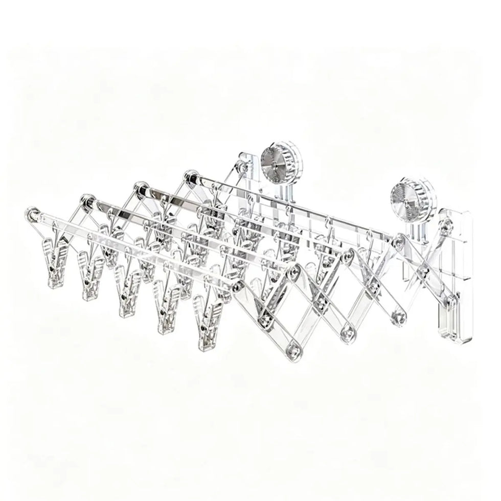 FlexiGrip Sock Rack | Retractable Suction Drying Hanger