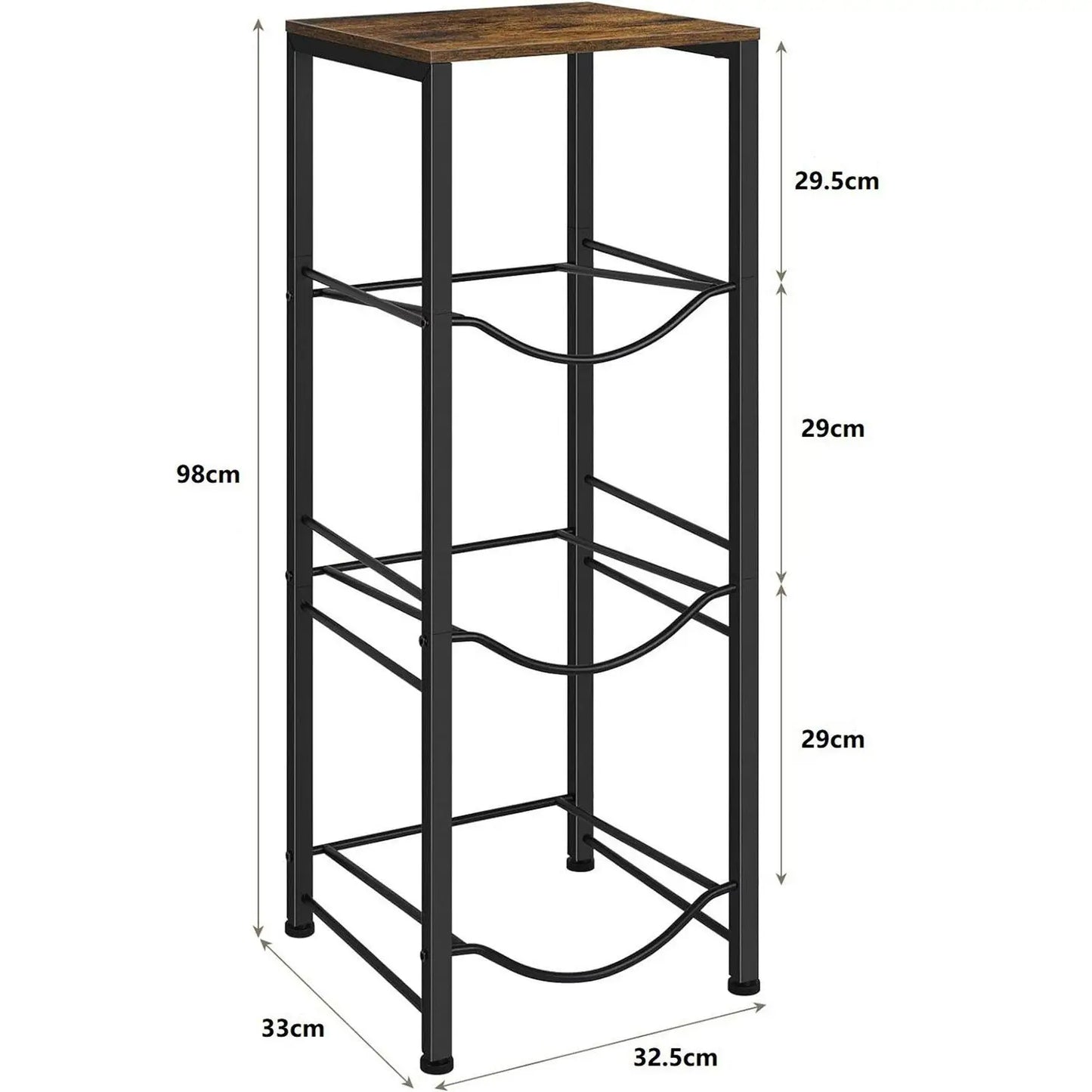 Premium Metal Water Dispenser Bottle Storage Organizer Stand