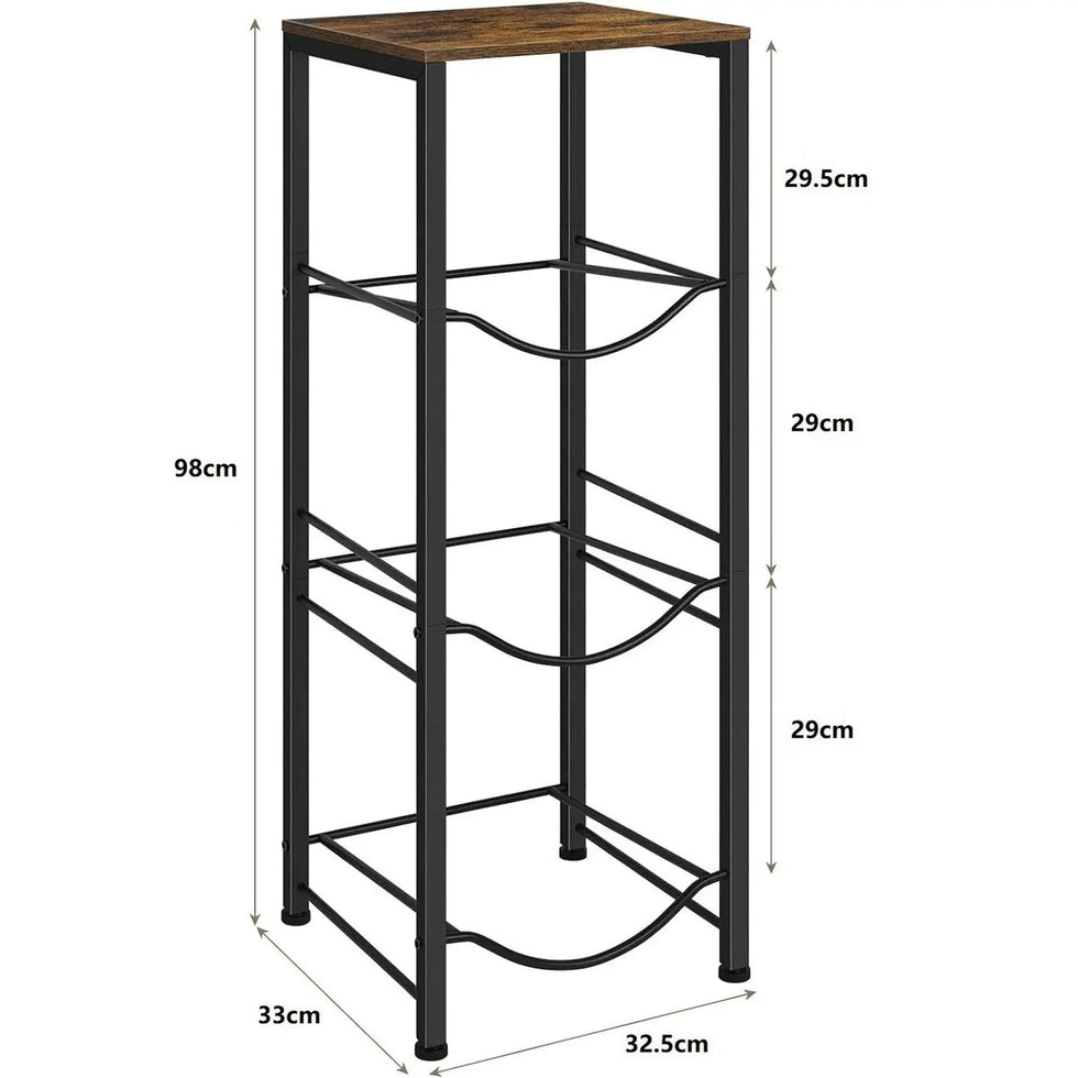 Premium Metal Water Dispenser Bottle Storage Organizer Stand