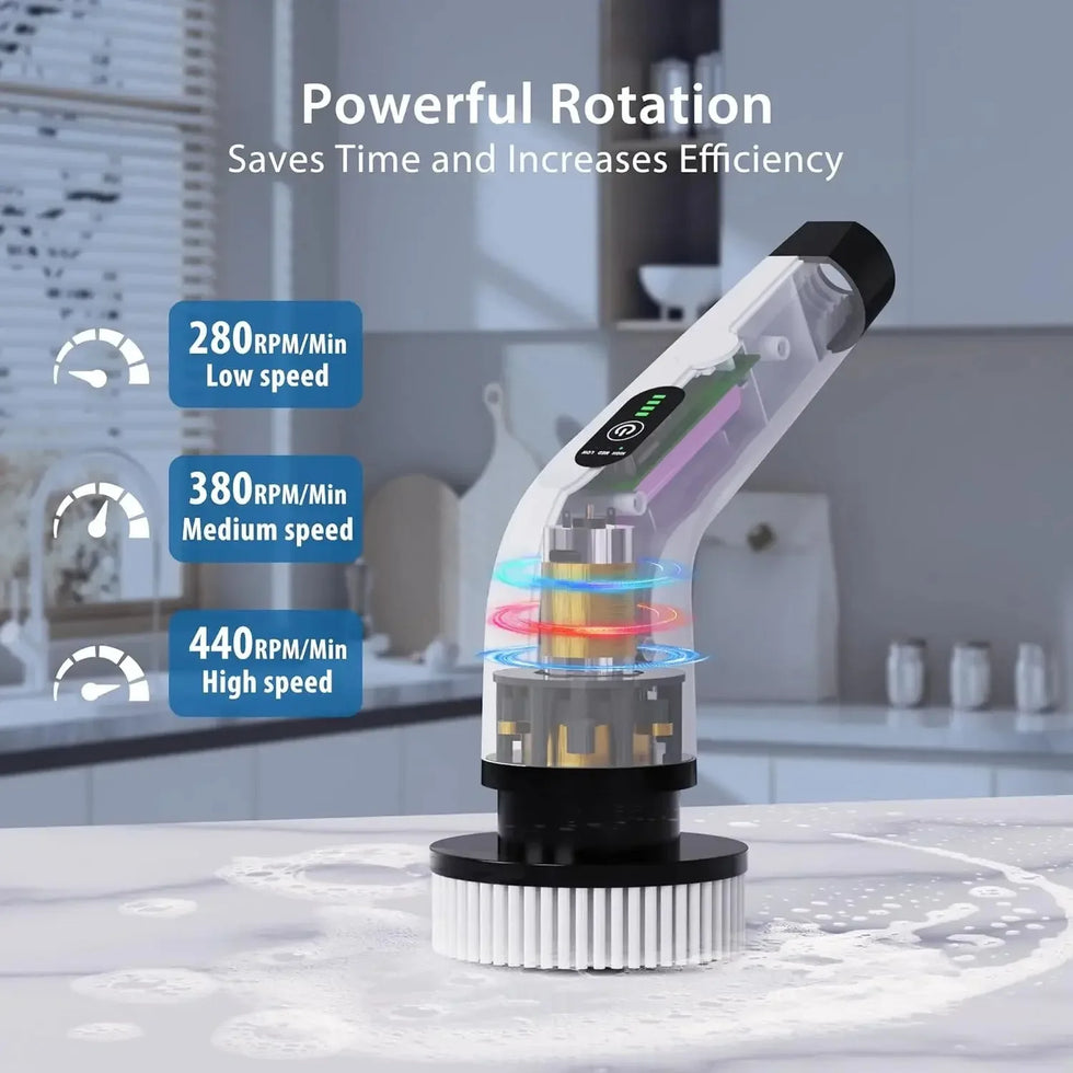 9-in-1 Multipurpose Electric Cleaning Brush – Cordless Deep Scrub