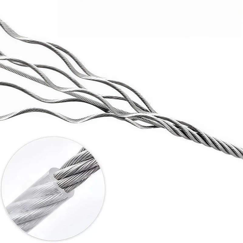 Heavy-Duty Stainless Steel Wire Clothesline with Lock Hooks (5 Meter)