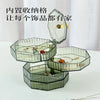 Crystal Carousel Vanity Case - Rotating Jewelry Storage Box