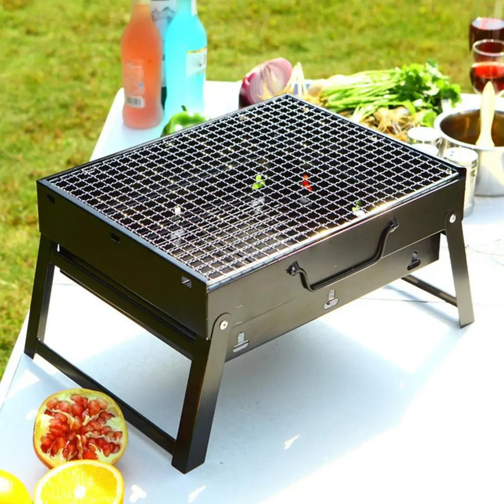 SizzleMaster Original Heavy-Quality Portable Charcoal BBQ Grill