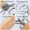 Dough Whisk – Stainless Steel Dutch Dough Mixer with Wooden Handle