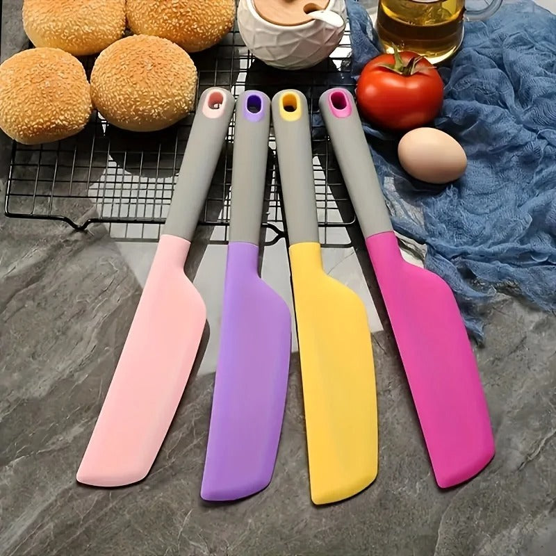 Premium Silicone Cake Spatula & Heat-Resistant & Non-Stick Baking Tool