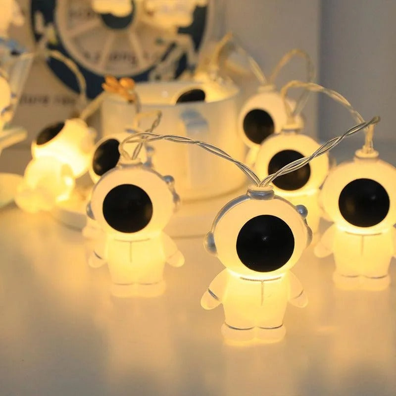 Astronaut LED Fairy Lights - Cute Spaceman Room Decor
