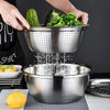 3-in-1 Multifunctional Stainless Steel Colander with Grater