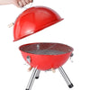 Portable Football Countertop Charcoal BBQ Grill